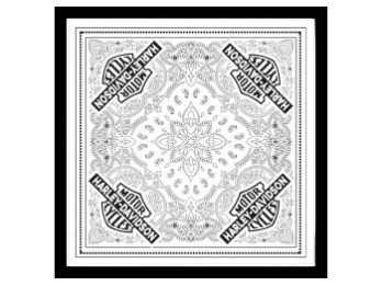 Bandana Bar & Shield Classic White