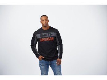 Langarm Shirt Colorblock Letter Tee