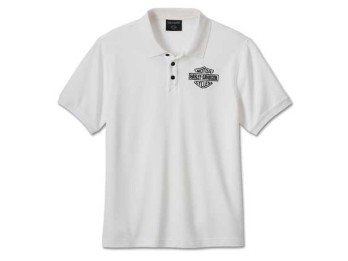 Polo-Shirt B&S White