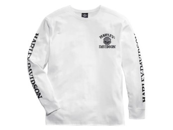 LONGSLEEVE WILLIE G SKULL WHITE