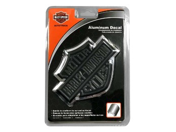 B&S Aluminium Aufkleber Silver/Black
