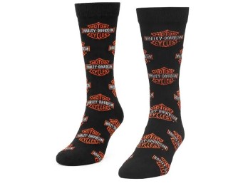 SOCKEN H-D ALL OVER B&S