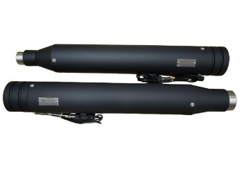 2in2 Doppel Auspuff Schwarz