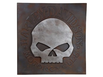 Wandbild 3D H-D Skull Metal 