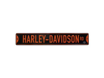 Blech Straßenschild Harley Road 