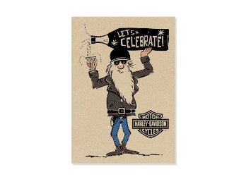 Glückwunschkarte H-D Let´s Celebrate