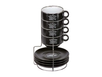 Espresso-Tassen Set - schwarz