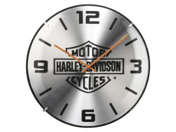 H-D Bar & Shield Dome Clock