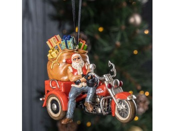 Christbaum Ornament H-D Biker Santa