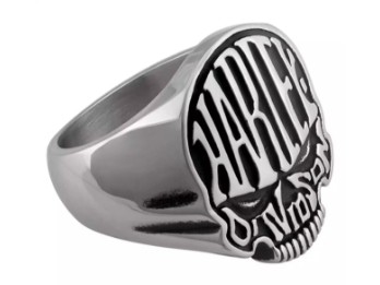 Ring Calavera Skull Stahl