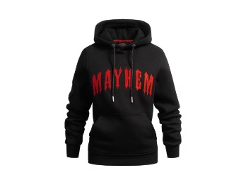 HOODIE DAMEN SCHWARZ/ROT