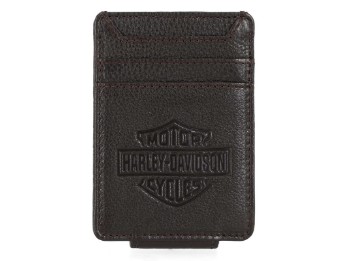 Geldclip mit Kartenfächern Brown