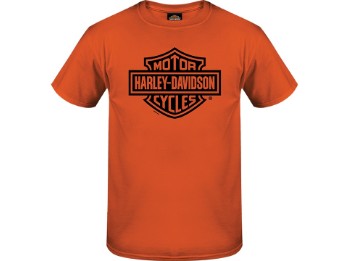 T-Shirt Bar & Shield Orange 