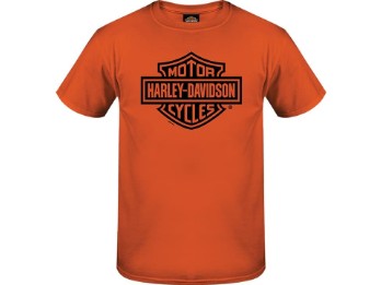 T-Shirt Bar & Shield orange