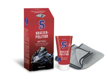 S100 Kratzer-Politur – Entfernt Kratzer aus Lack & Kunststoff (50 ml Set inkl. Tuch)