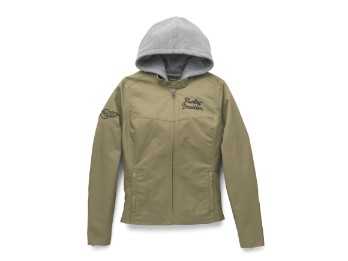 Jacke Miss Enthuiast Street 2 in 1 olive