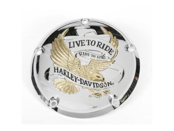 25340-99A, DERBY CVR,5-HOLE,L-R, GOLD