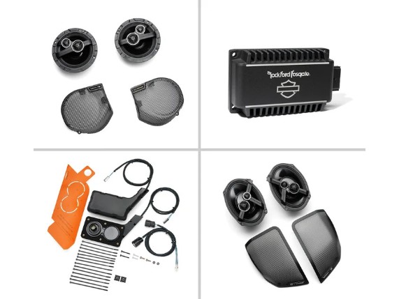 Harley Davidson Audio powered by Rockford Fosgate Stage II+ 4 