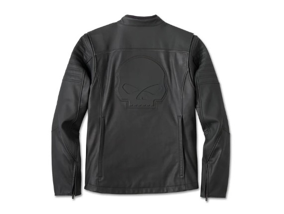 Lederjacke Willie G Skull Graphic