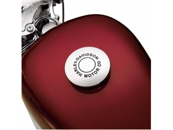 99539-97, GAS CAP MEDALLION,H-D CHROME