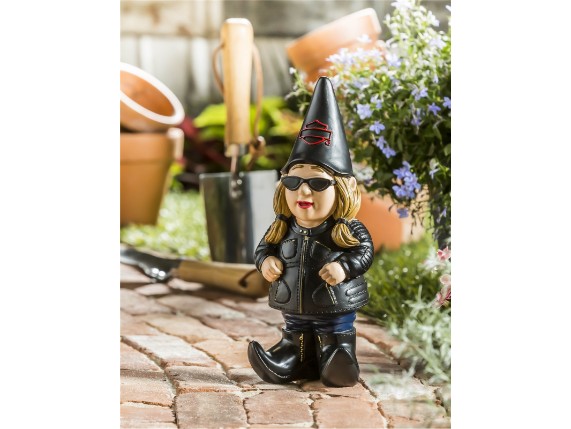 Harley-Davidson Gartenzwerg Dame