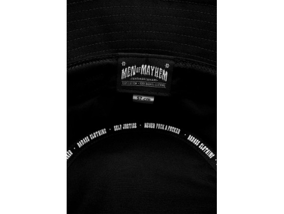 MM-E-3030-BH-M13-SR-men-of-mayhem-bucket-hat-mayhem-13-schwarz-rot-detail-02