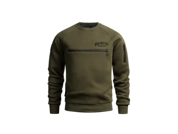 MM-M-1040-CCX-KS-men-of-mayhem-crewneck-core-khaki-schwarz-vorderseite
