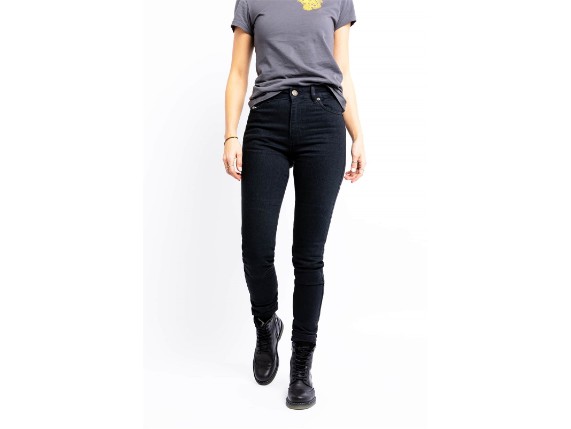 Motorradhose Damen Luna High Black Used - John Doe - MJDD4008 (6)