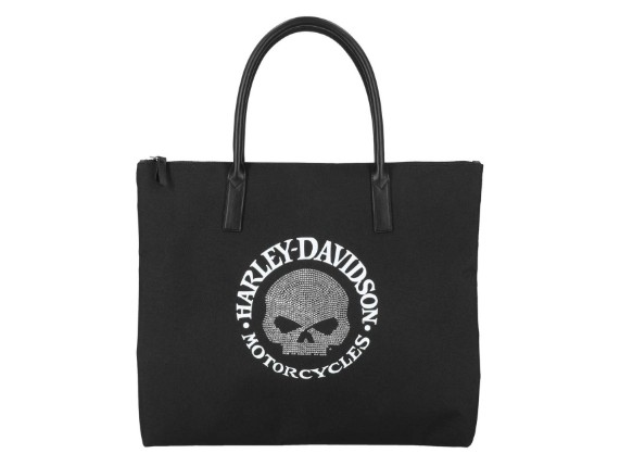 TASCHE H-D FLAD TOTE SKULL (1)