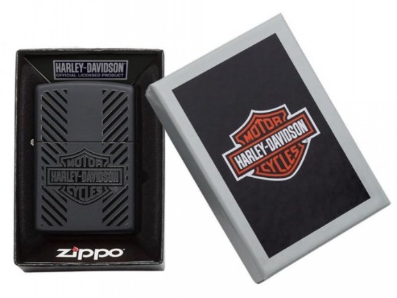 Zippo_Black-Matte_Bar-and-Shield_with-box