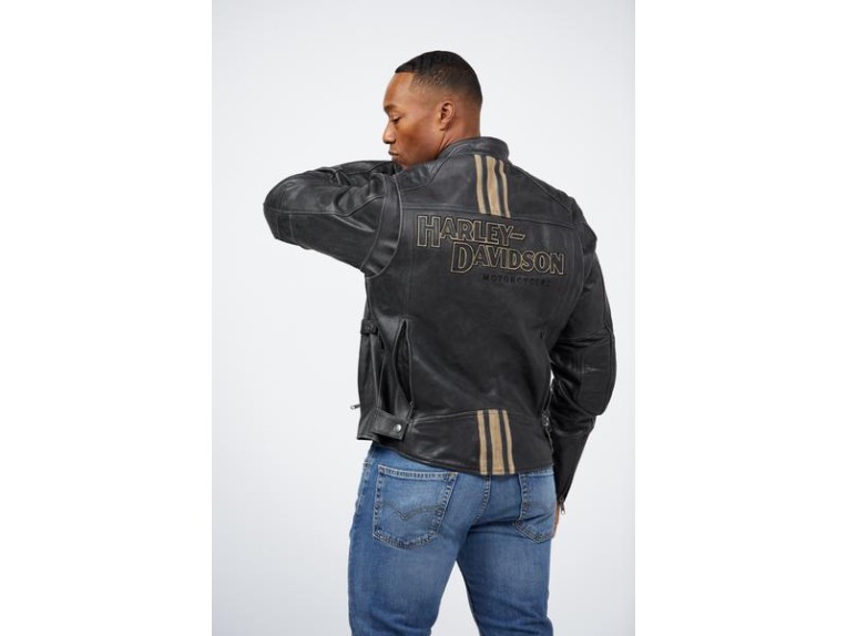 Lederjacke HD Triple Vent Passing Link