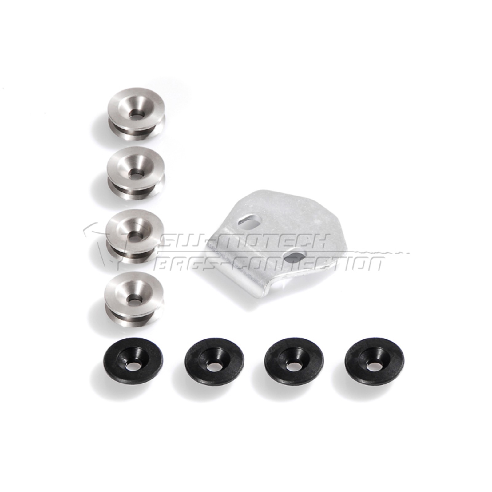 Trax Metal Rack Adapterkit SW-MOTECH TraX® TraX® To pcase. Für STEEL-RACKS.