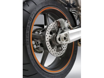 Felgenring-Aufkleberkit 17" Weiss oder Orange