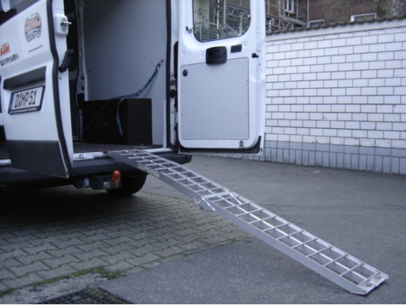 397-100, Auffahrrampe Alu klappbar
