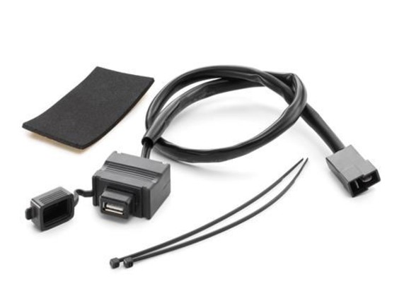 64112950044, Halteblech USB-Stecker kpl
