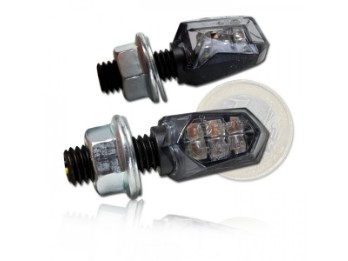 LED-Blinker "New Nano", schwarz, ge töntes Glas, L 23 x B 13