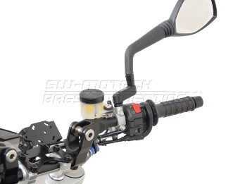 Spiegelverlängerung Lenkerausleger. schwarz.