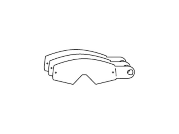 3PW1928400/10, Racing Goggles Tear Off´s (12pcs)