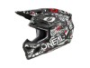 2025_ONeal_3SRS Helmet ATTACK V.25_black_white_45_left