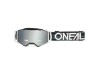 2025_ONeal_B-33 Goggle ICTUS V.25_black_white_silver mirrow_front