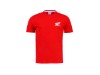 rotes T-Shirt mit weißem Hondaflügel klein