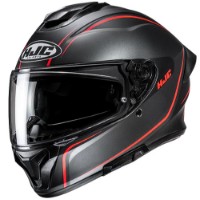 C71 Quez Integralhelm Schwarz rot