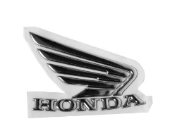 Sticker Honda-Logo 3D chrom für rechte Seite