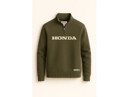 Zipper Sweatshirt oliv