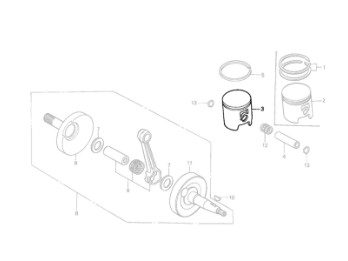 Kolben CR125 BJ 1986