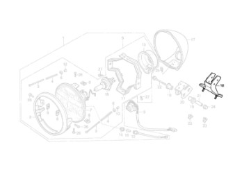 Stütze Scheinwerfer VT1100 Shadow BJ 87-96