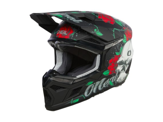 2024_ONeal_3SRS Helmet MELANCIA V.24_black_multi_45 front_left