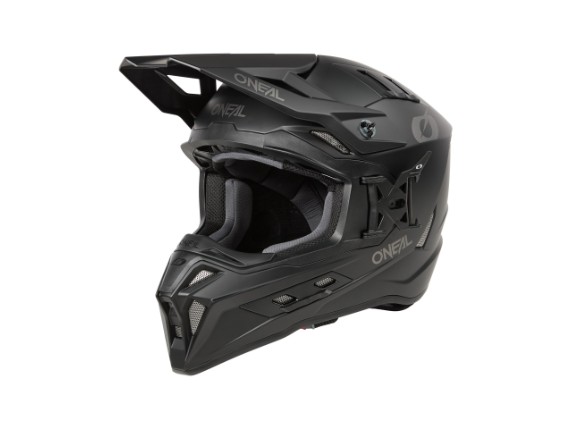 2024_ONeal_EX-SRS Helmet SOLID V.24_black_45 front_left