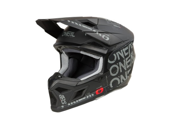 2025_ONeal_3SRS Helmet STATIC V.25_black_gray_45 front_left