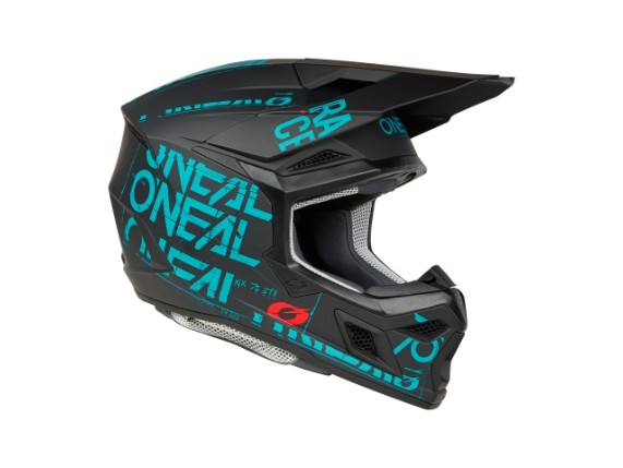 2025_ONeal_3SRS Helmet STATIC V.25_black_teal_45_right